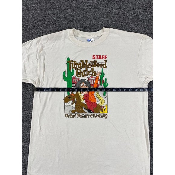 Gildan Shirts Tumbleweed Gulch Camp Shirt Mens Large Beige Outdoors